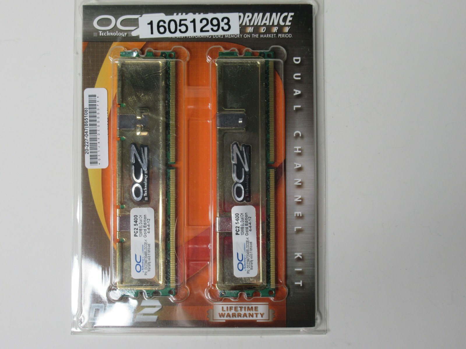 (NEW) OCZ PC2 5400 OCZ26672048ELDCGE-K Gold Edition Dual Channel Kit