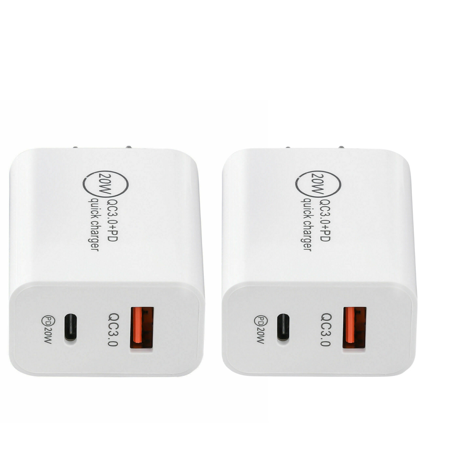 20W USB Type-C Wall Fast Charger PD Power Adapter For iPhone 14 12 13 11 XR Lot