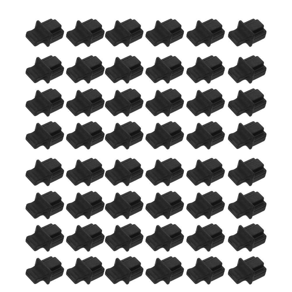 250Pcs Black Silicone Ethernet Cable Plug Covers Durable Anti Dust Protectors