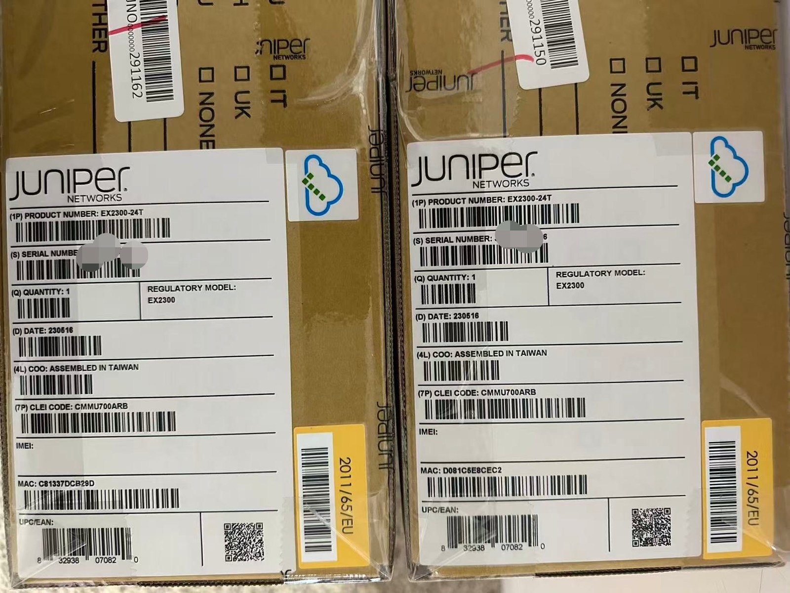 1PCS Juniper EX2300-24T switch new via DHL