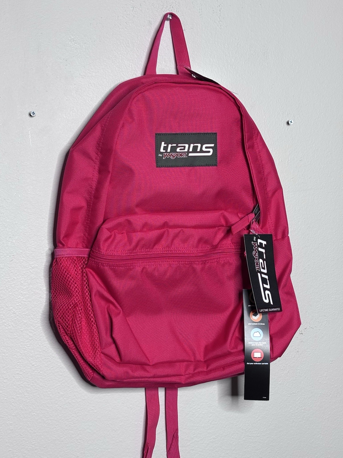 Trans Jansport Backpack 15” Laptop Sleeve Universal Hot PINK (Love Potion) *NWT*