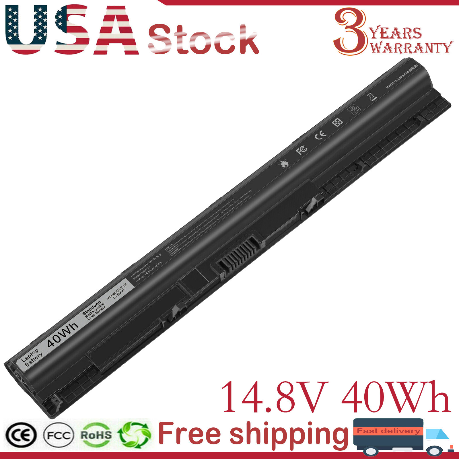 Battery For Dell Inspiron 17 5000 Series 5755 5756 5758 5759 P28E P63F P51F004