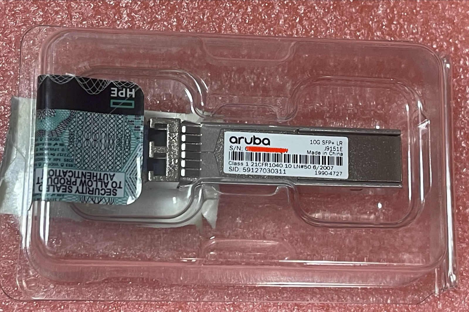 J9151E Aruba Hpe 10G SFP+ LC LR 10KM SMF New Open