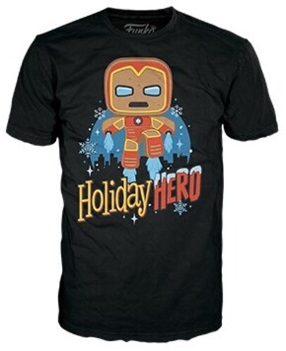FUNKO BOXED TEE: Marvel Holiday- GB Iron Man - L [Used Very Good ] L Shirt