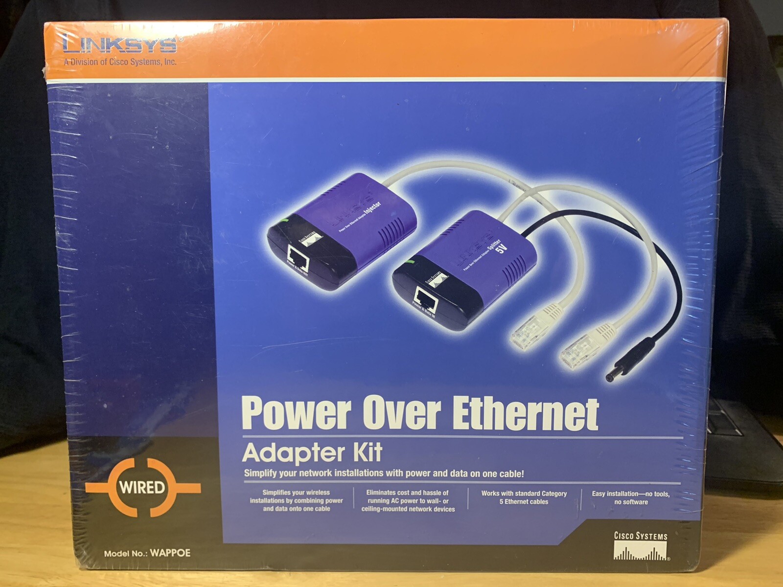 Linksys - Power Over Ethernet Adapter Kit - New *Factory Sealed*