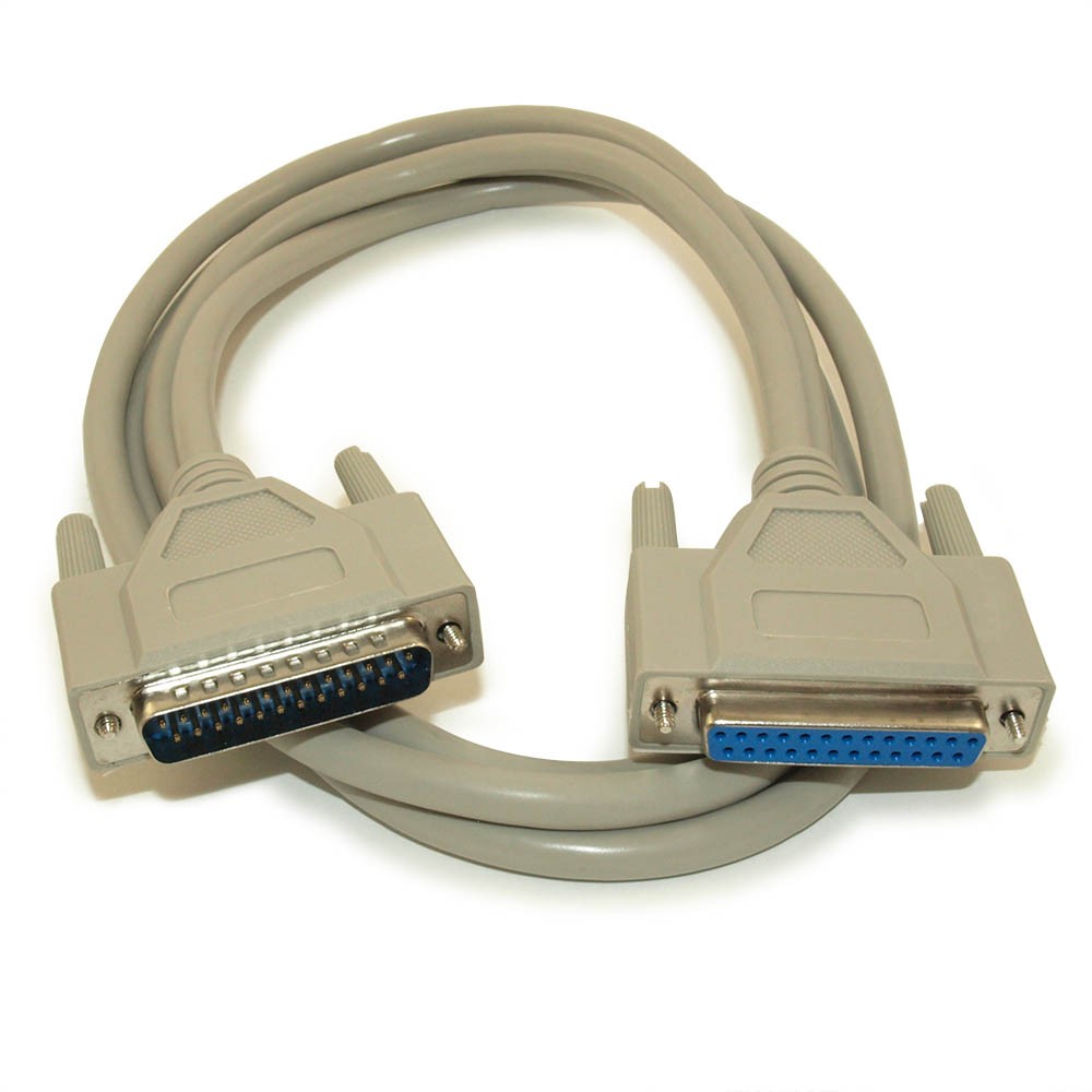 12 INCH Serial DB25/DB25 RS232 Male to Female EXTENSION Cable
