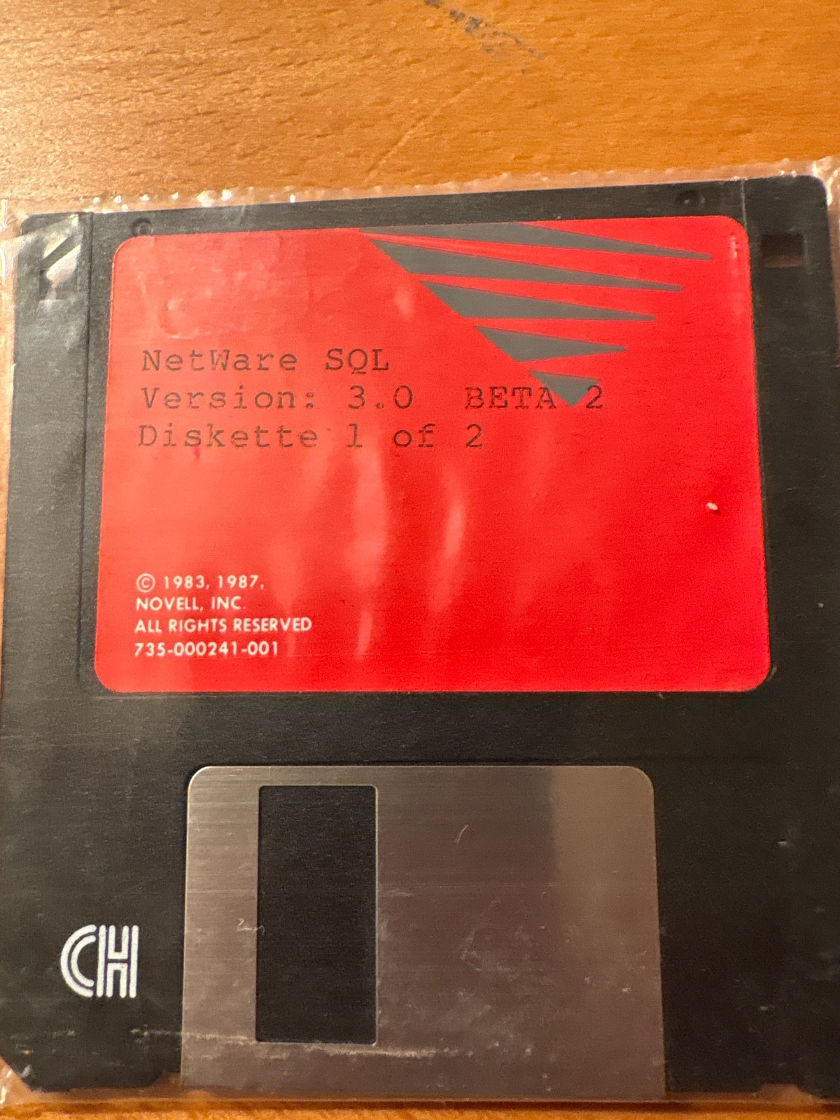 Rare NEW Novell Netware  SQL Version 3.0 Beta 2 . 2Disks.