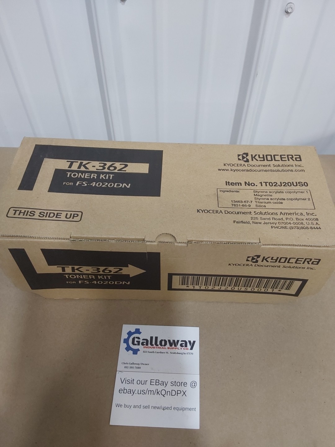 Genuine Kyocera TK-362 Black Toner Cartridge for FS-4020DN Printer NEW IN BOX
