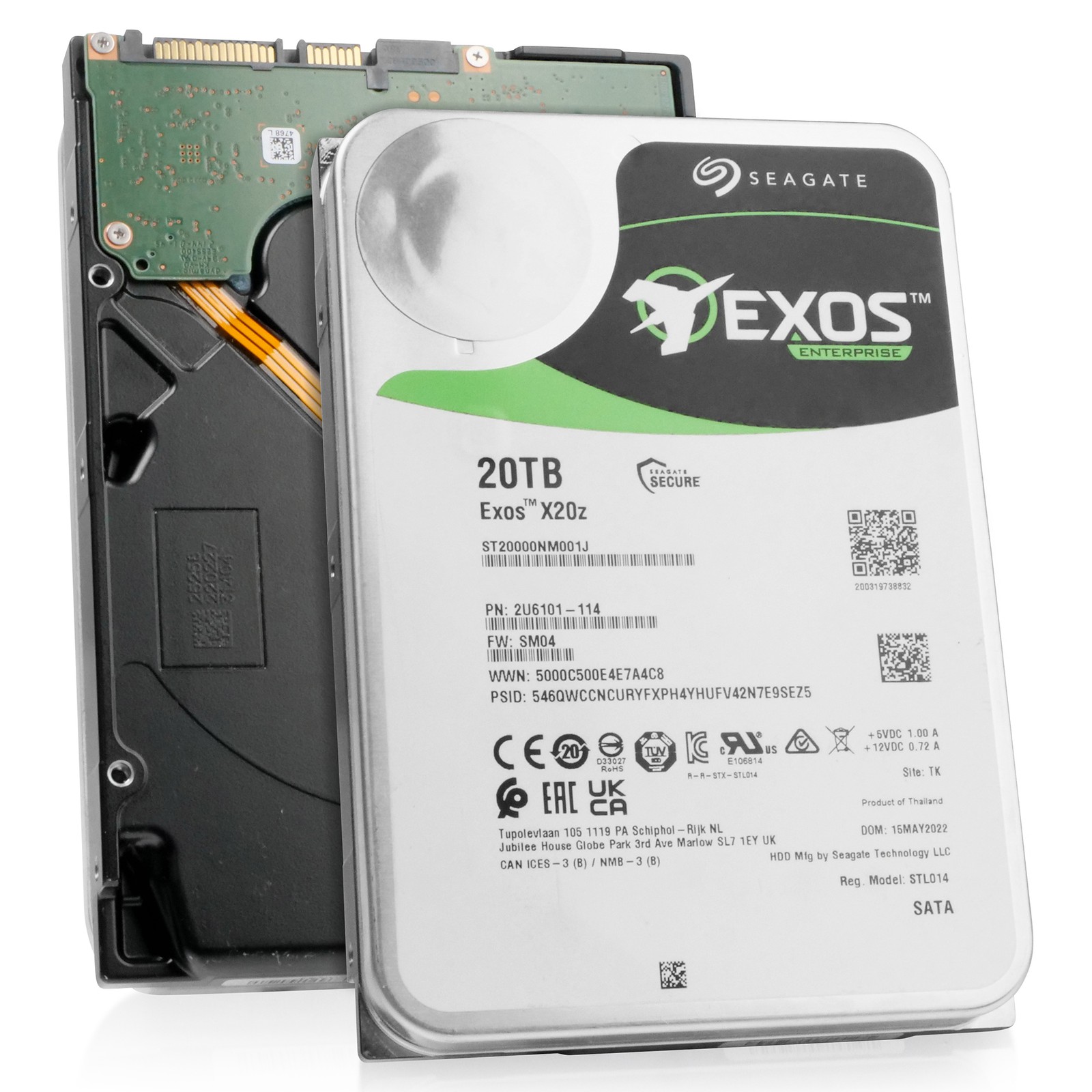 Host Managed SMR Seagate Exos X20z 20TB ST20000NM001J 7.2K RPM SATA 6Gb/s 3.5"