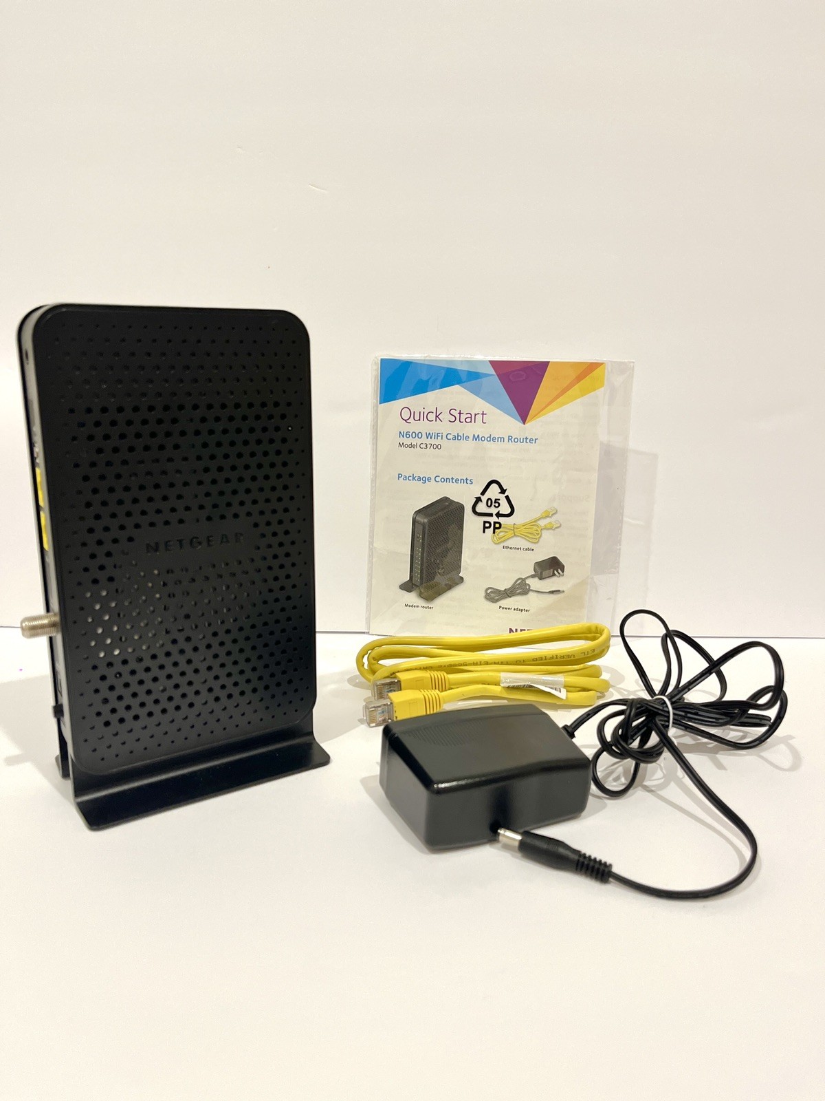 NETGEAR Modem Router C3700 N600 Wifi Cable Router NEW OPEN BOX