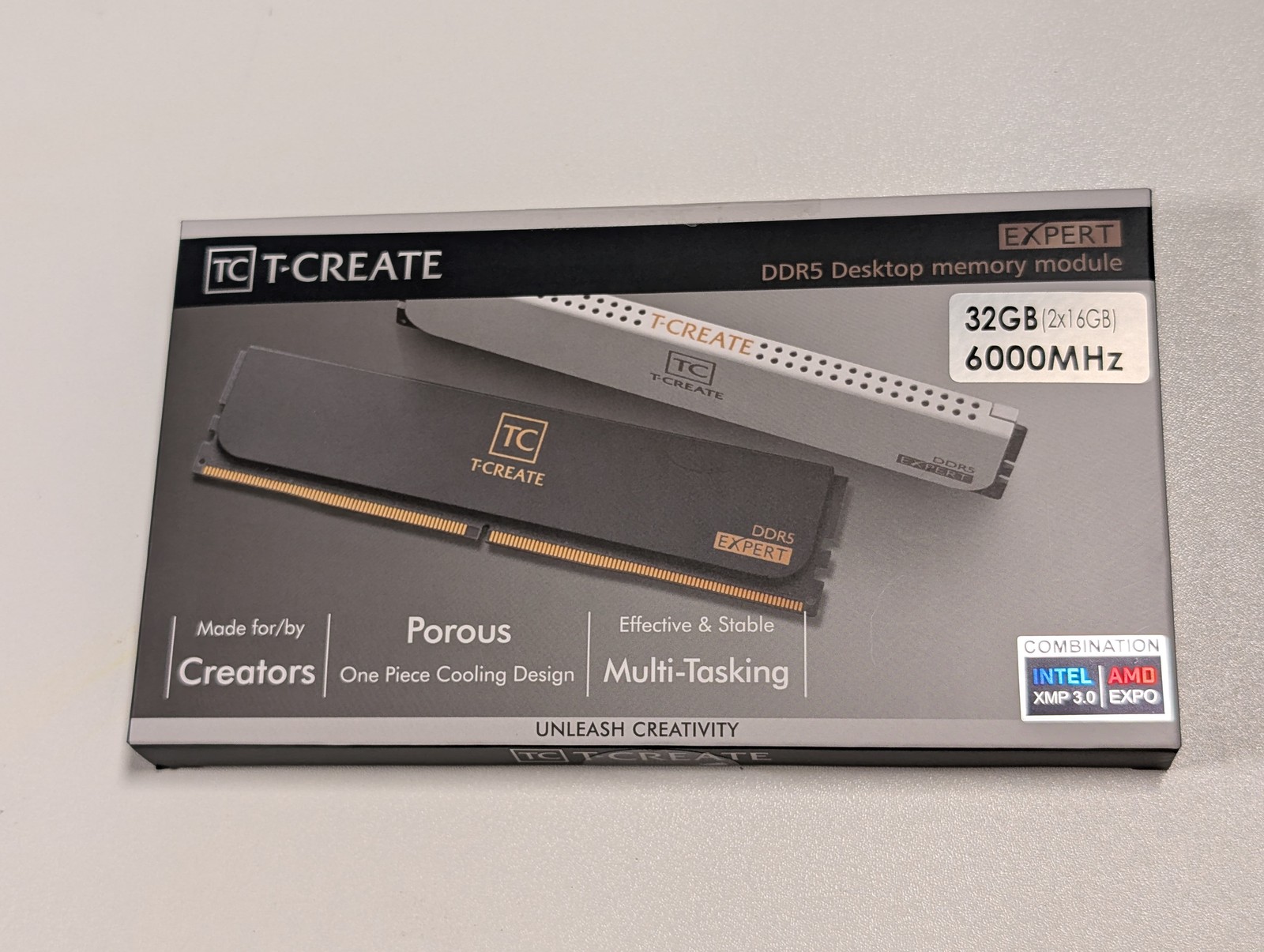 TEAMGROUP T-Create Expert 32GB 2x16GB DDR5 6000 CL30 XMP EXPO Desktop Memory