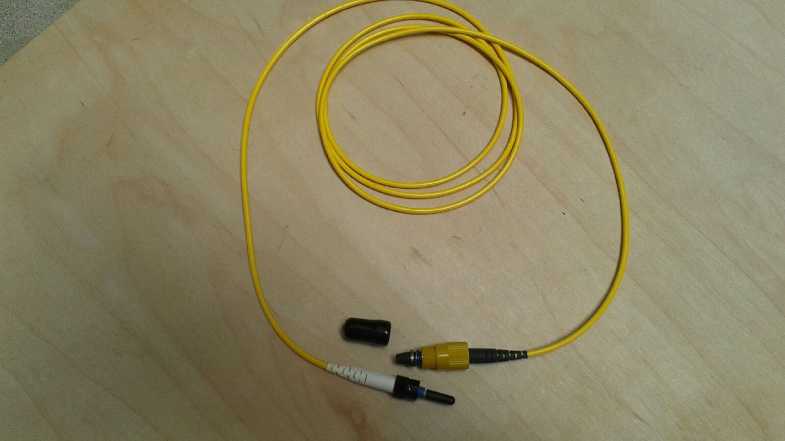 US MADE   5 FT   BICONIC  to   ST     single mode  fiber optic  cable     