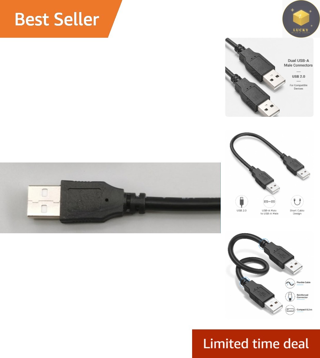 Versatile USB 2.0 A to A Cable - Essential for Everyday Charging and Transfers