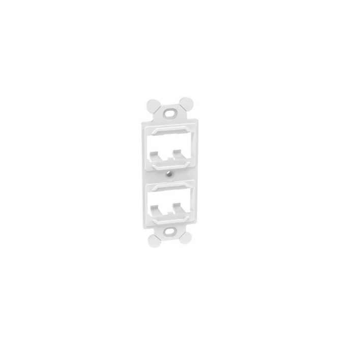 Panduit CF1064WHY Duplex Adapter ABS 4 Port Flat White