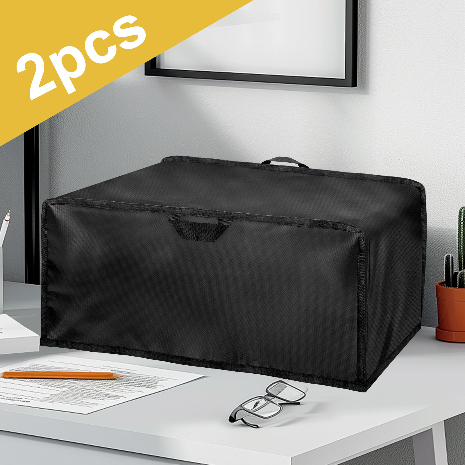 2PCS Universal Printer Dust Covers with Storage Bag & Handle, 210D Oxford Fabric