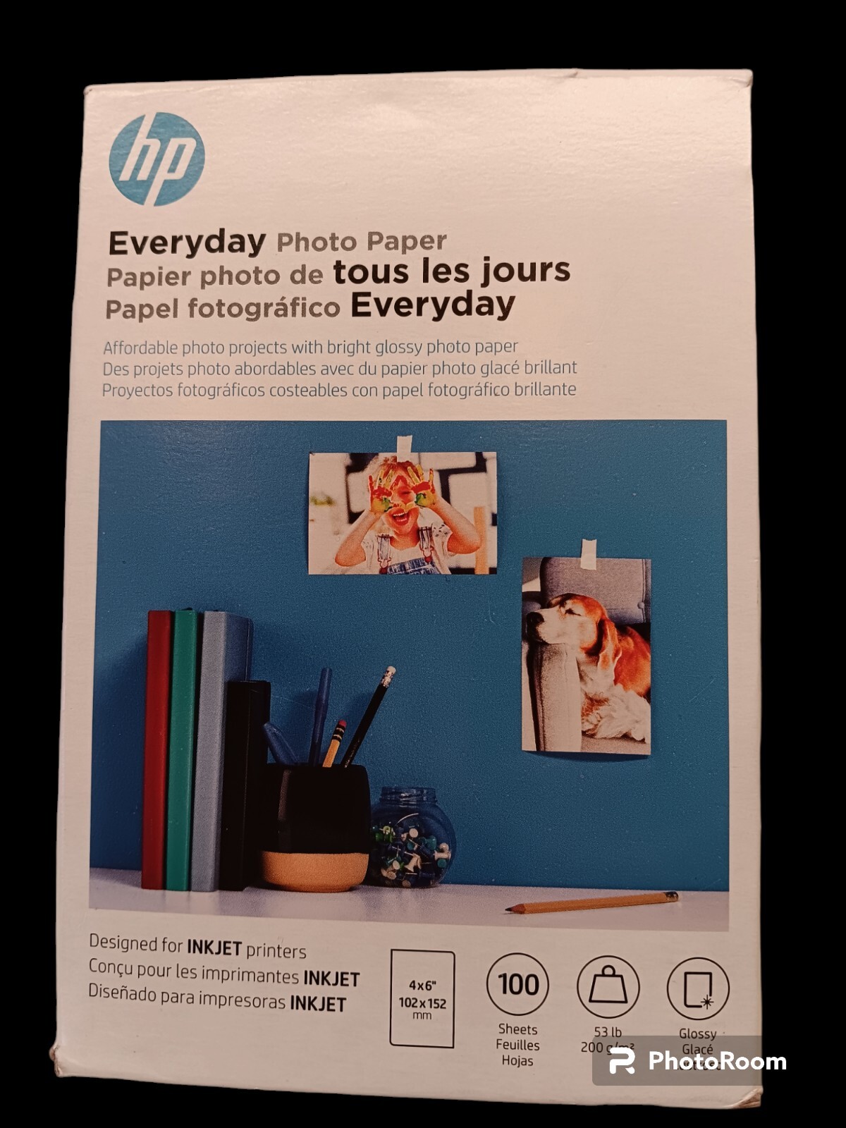 Genuine HP Everyday Glossy Inkjet Photo Paper - 100 Sheets 4 x 6" Sealed 53#