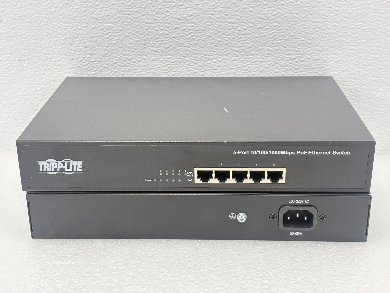 LOT OF 3 | Tripp Lite NG5POE 5-Port 10/100/1000Mbps PoE Ethernet Network Switch