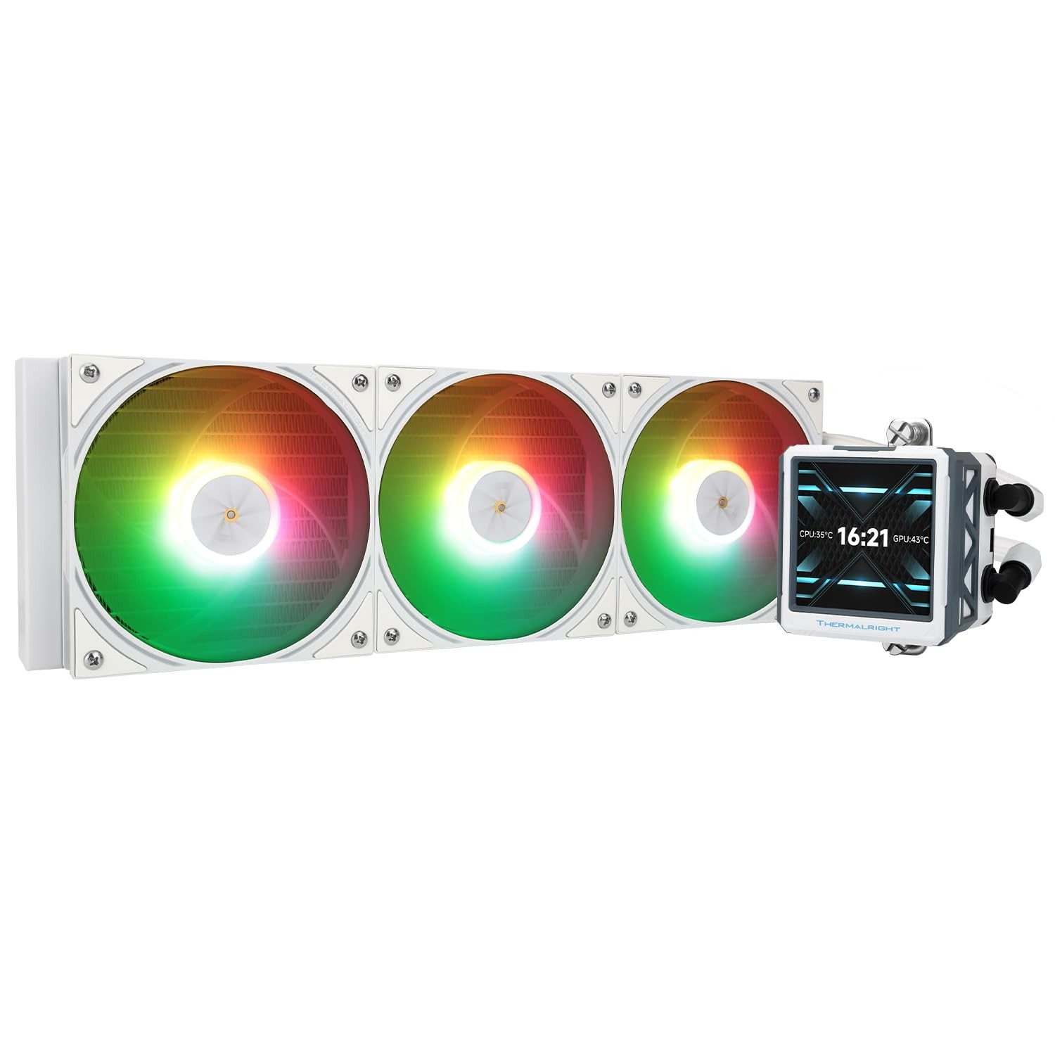 FW360 Ultra ARGB White CPU AIO Cooler,Pc 360 Specification Water Cooler System,I