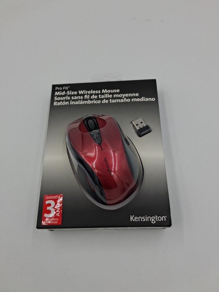 Kensington 72422 Pro Fit Wireless Mouse Ruby Red windows 7 & 8 compatible *NEW 