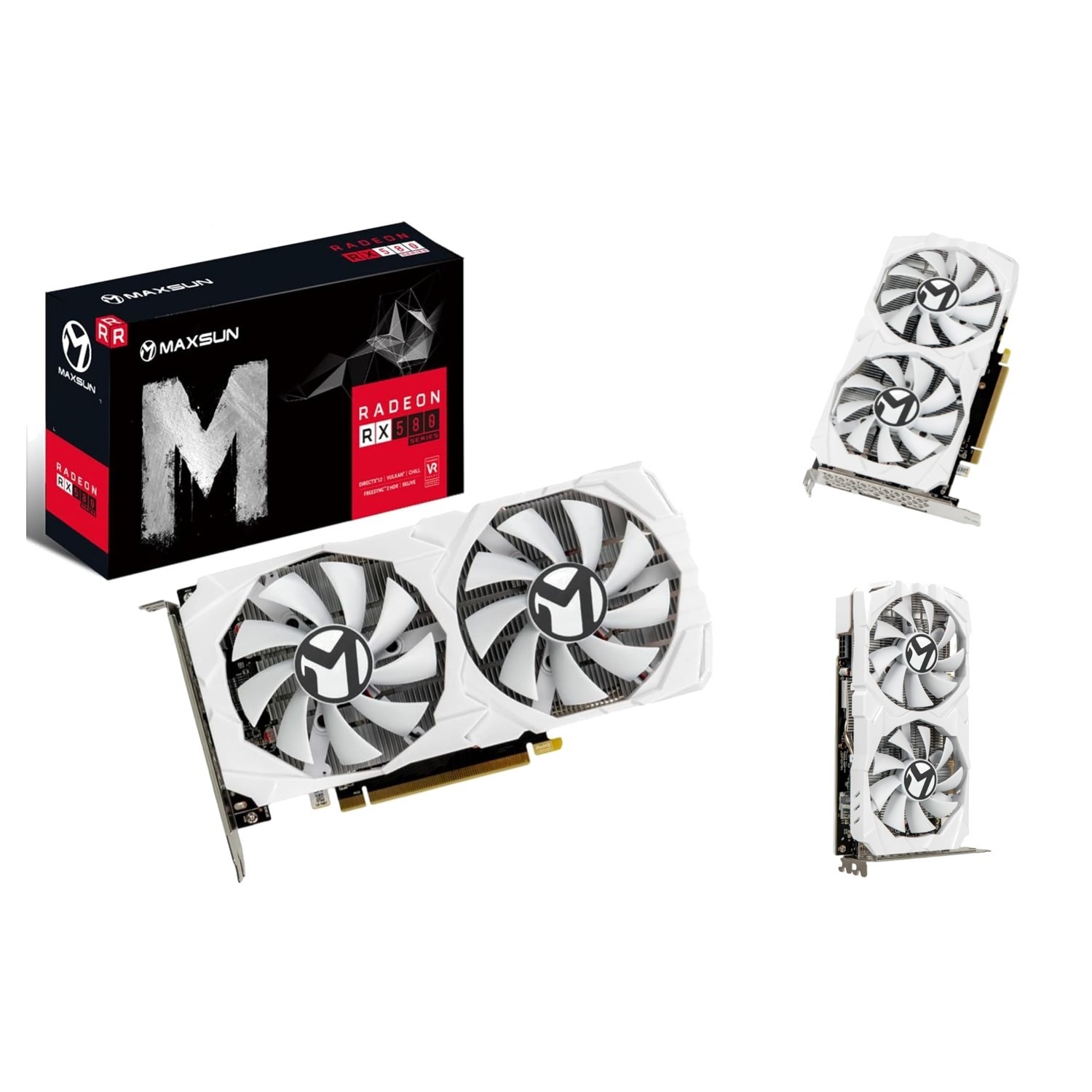 Multi-Monitor Ready AMD Radeon RX 580 8GB Graphics Card with Advanced Cooling