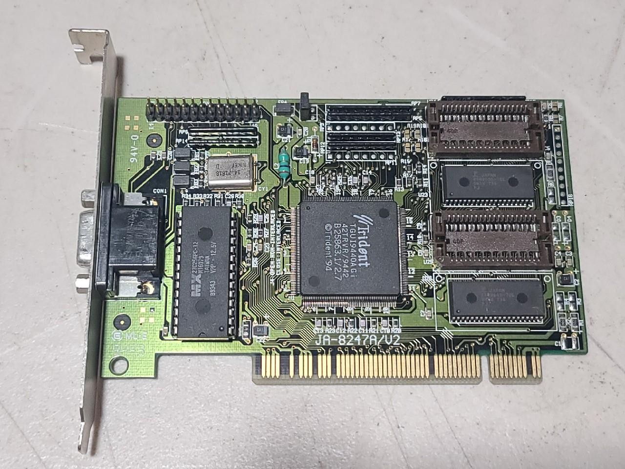 TRIDENT MICROSYSTEMS JA-8247A/V2 PCI VIDEO CARD TRIDENT TGUI9440A Gi