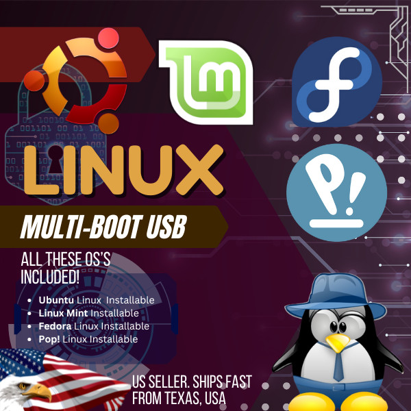 🔥 Multi-Boot USB Linux Ventoy – Ubuntu 🐧, Mint 🍃, Fedora 🧪, Pop_OS 🚀