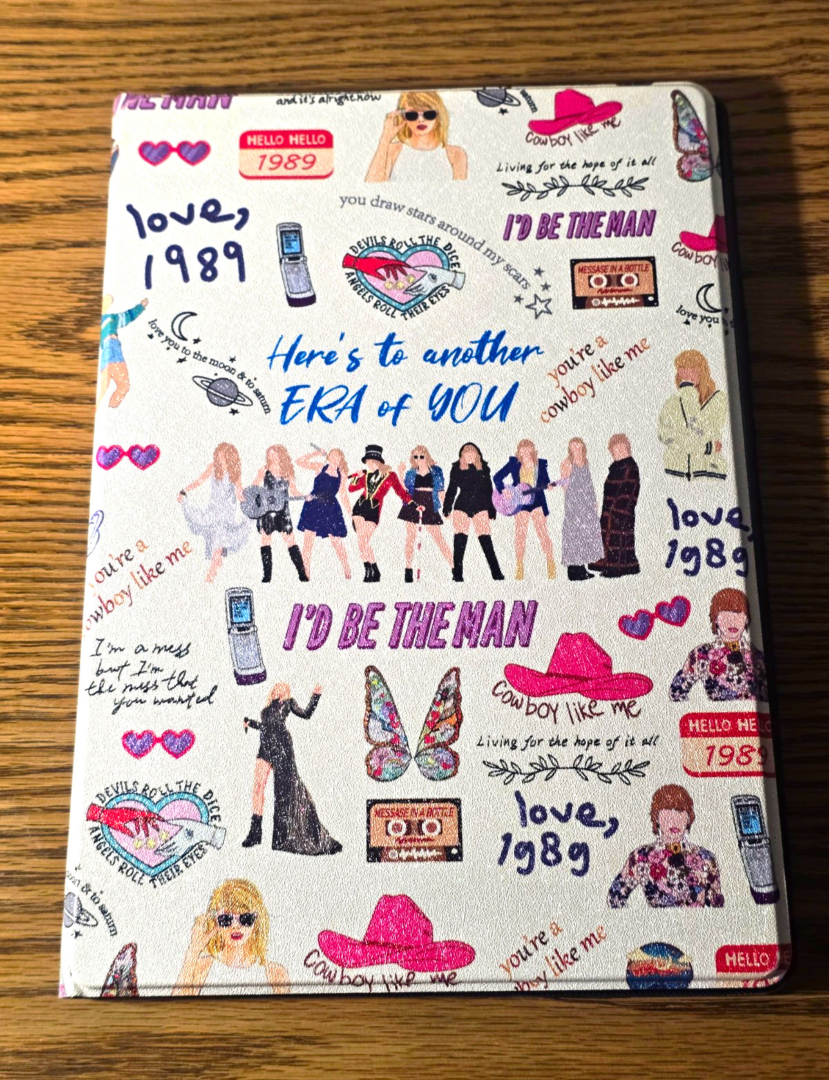 Taylor Swift Inspired Eras 1989 Swiftie Tablet iPad Folio Case 9.5" x 7.25"