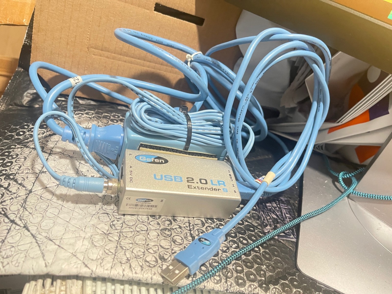 Gefen USB 2.0 LR extender S with Power Supply & USB cable see photos(M8)