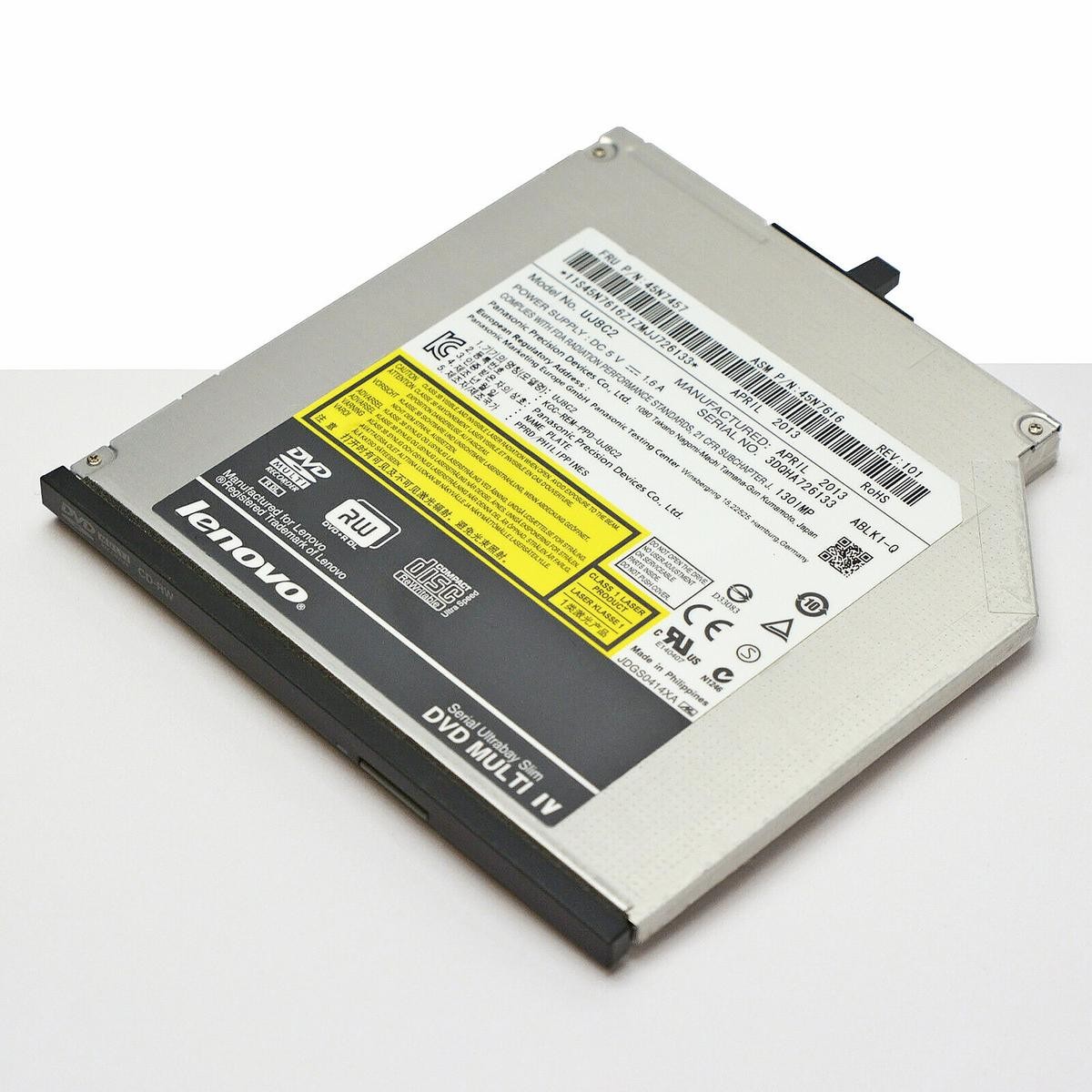 CD DVD Multi IV Slim Lenovo 45N7457 45N7516 Reader Writer UJ8A2 ABLK-Q