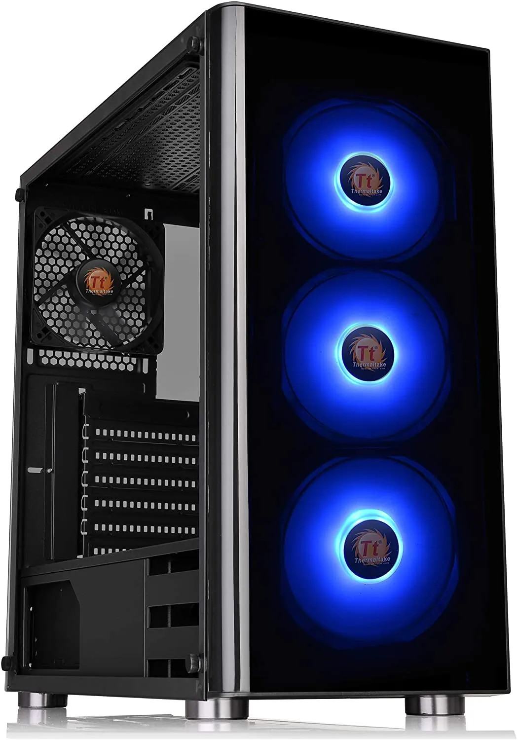 Thermaltake CA-1K8-00M1WN-01 V200 TEMPERED GLASS RGB MID TOWER CASE
