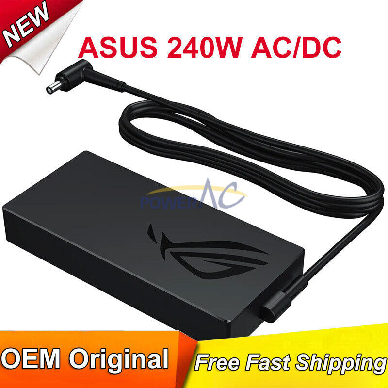 Genuine 240W Laptop Charger for ASUS ROG AC Adapter 3.7*6.0mm