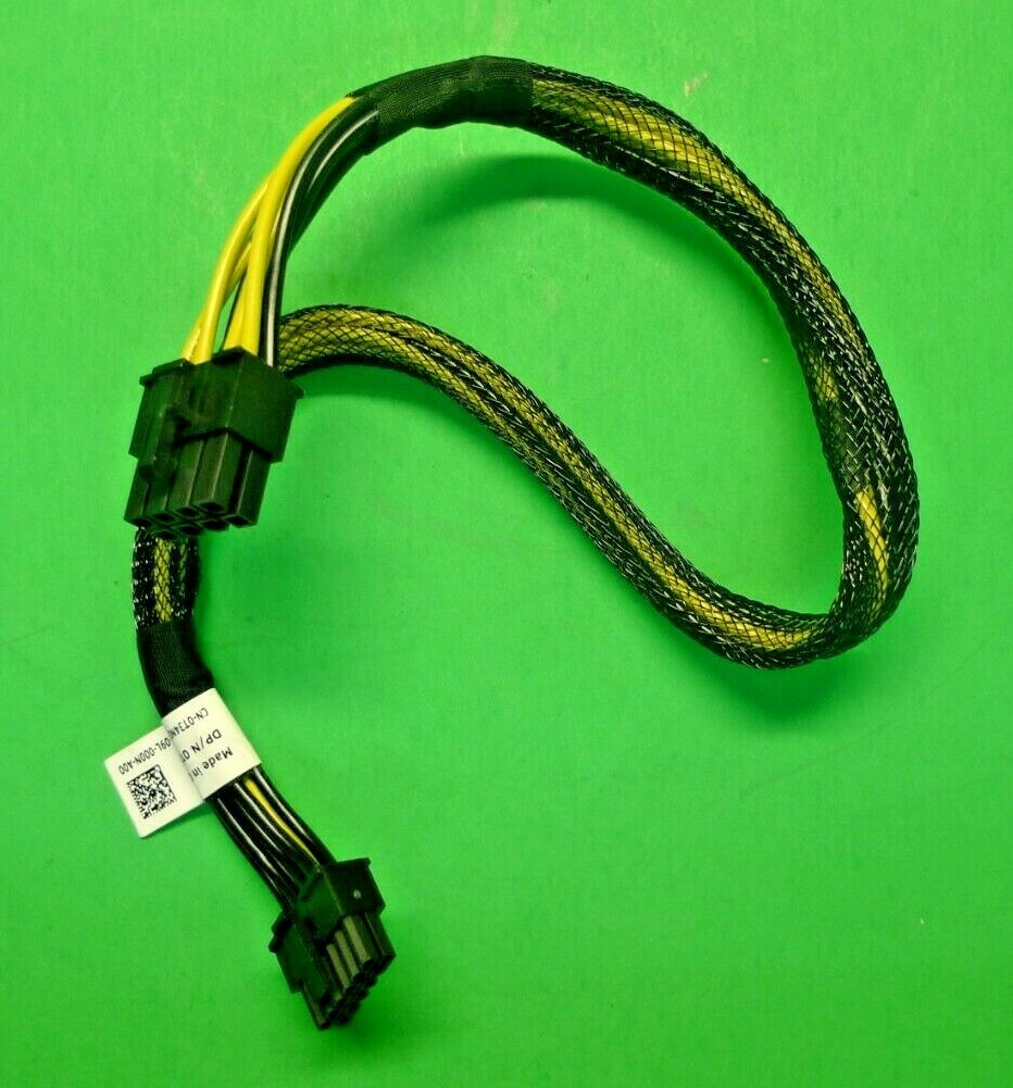 Genuine Dell PowerEdge R750 R7525 12-Pin to 8-Pin GPU Power Cable T34N0