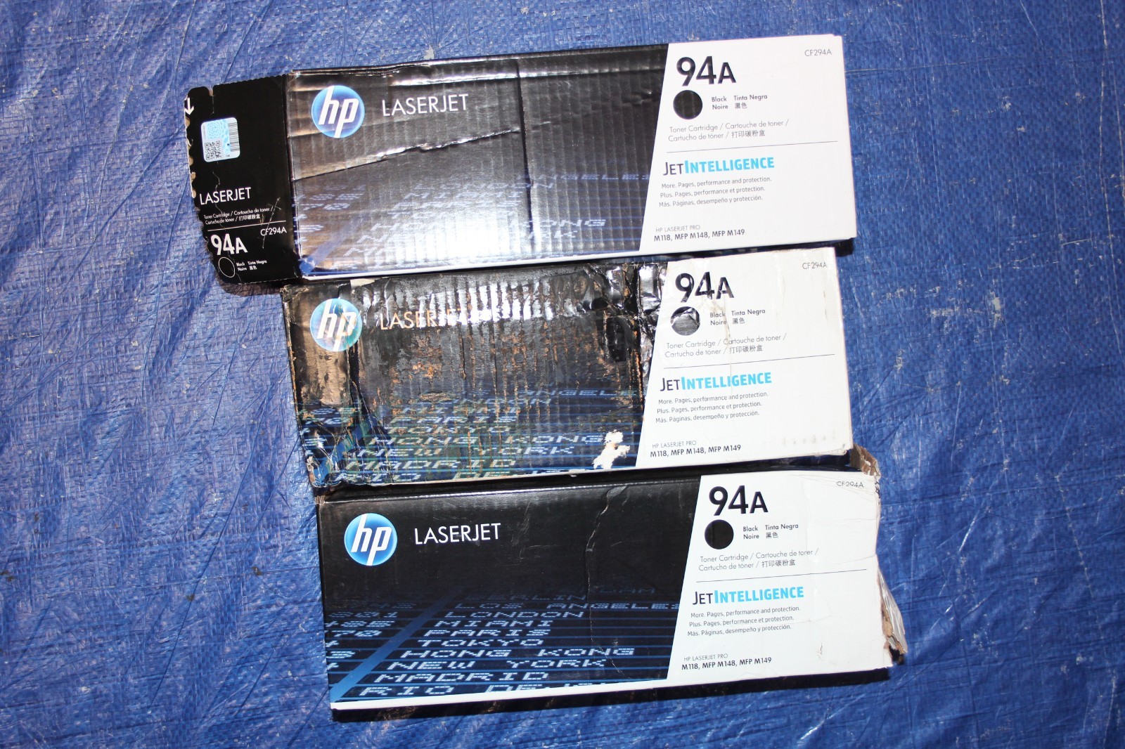 HP  94A | CF294A Genuine Black Cartridge JET INTELLIGENCE New Toner, Damaged Box