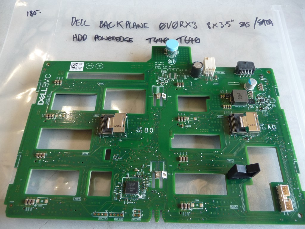 AU SELLER 0V0RX3 Dell T440 T640  3.5" 8-Slot SAS SATA BACKPLANE BOARD - TESTED