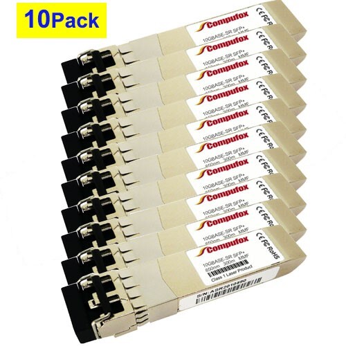 10PK AXM761 Compatible 10G SFP+ MMF 850nm 300m for Netgear M4300-12X12F XSM4324S