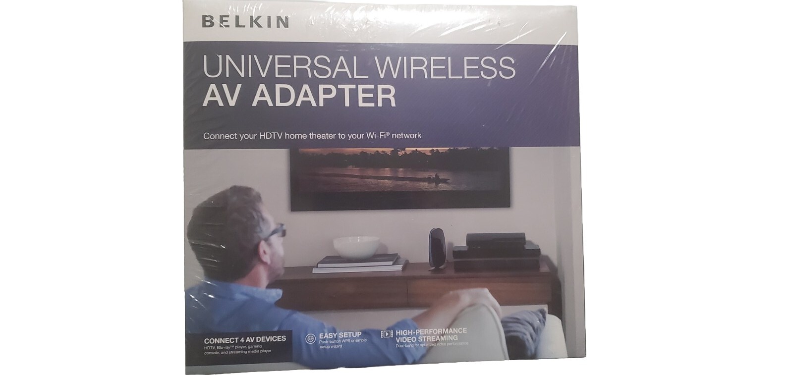 BELKIN F7D4550 Universal Wireless AV Adapter ~ BRAND NEW SEALED