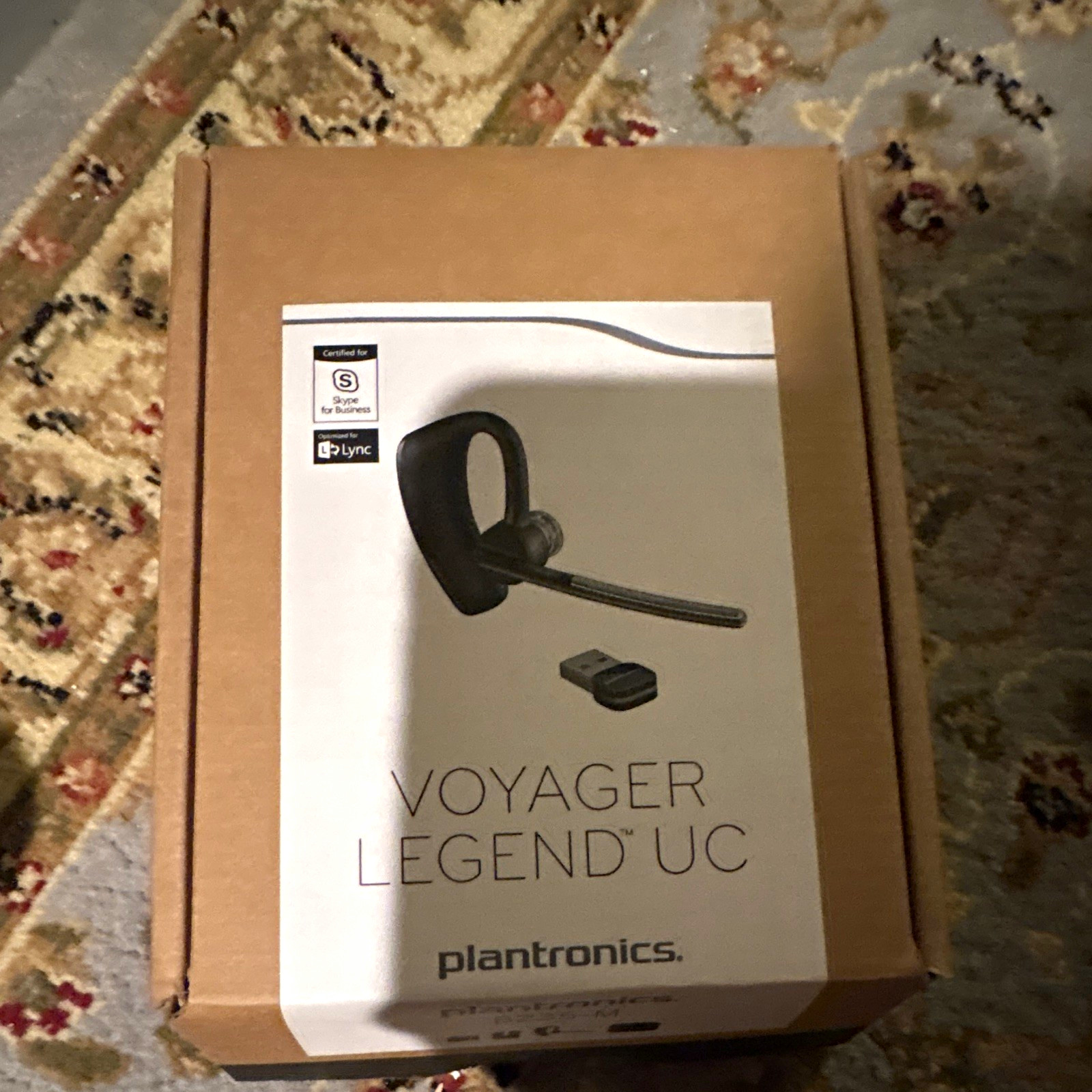 Plantronics Voyager Legend UC Black Bluetooth Headset Boom Mic USB Adapter