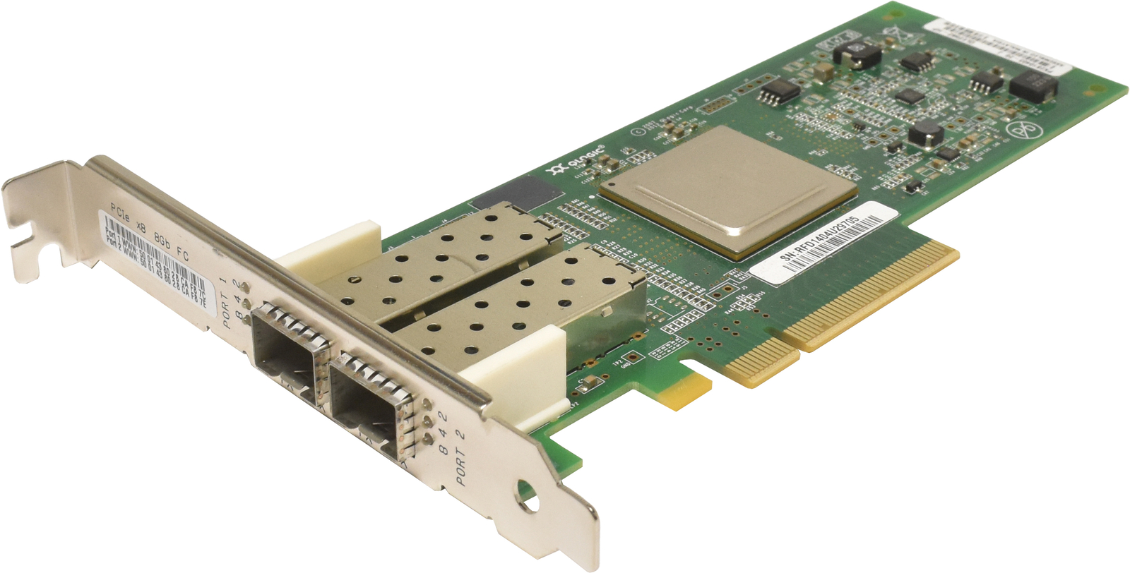 HP QLogic QLE2562-HP 2-Port 8G FC Network Adapter PCIe x8 AJ764-63002 489191-001