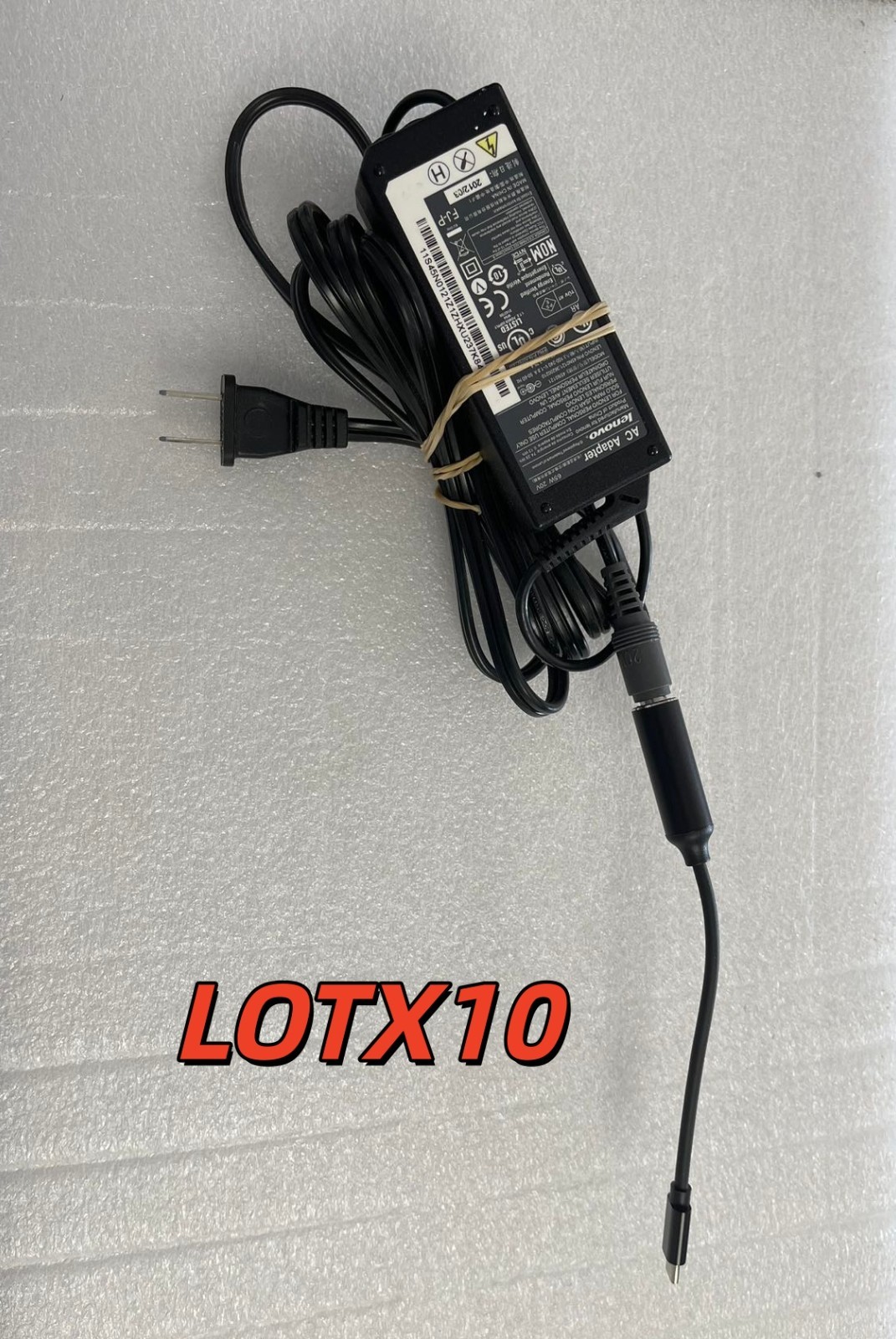 LOT X10 65W 20V Laptop Charger Type C USB-C AC Adapter Lenovo, Asus, MacBook pro