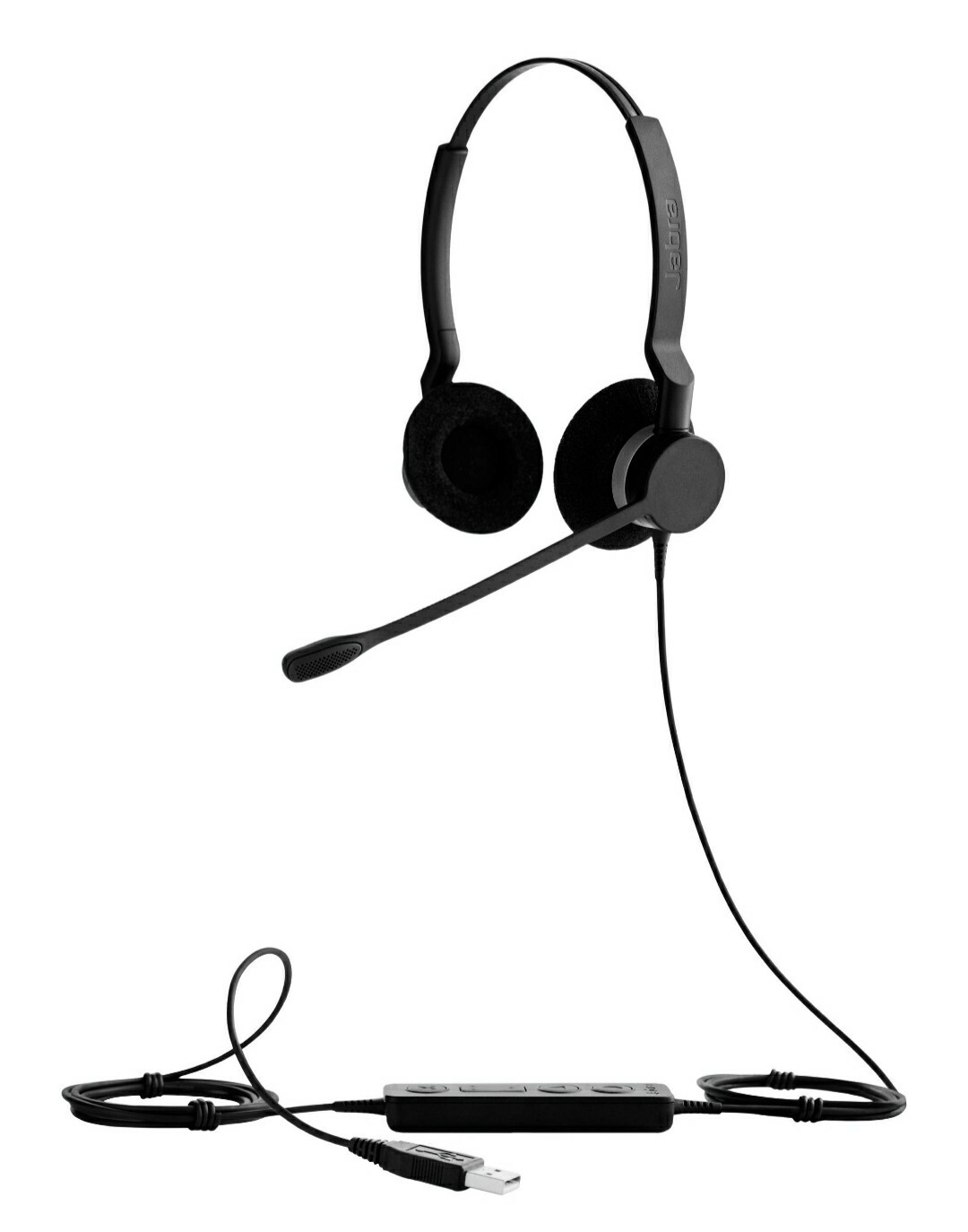 JABRA BIZ 2300 USB MS  FOR MICROSOFT LYNC NOISE-CANCELING CORDED PC HEADSET 