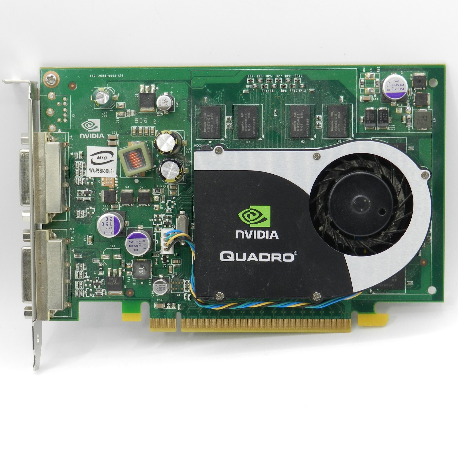 NVIDIA Quadro FX 570 256MB DDR2 Dual DVI PCIe x16 1.1 GPU Video Card - TESTED