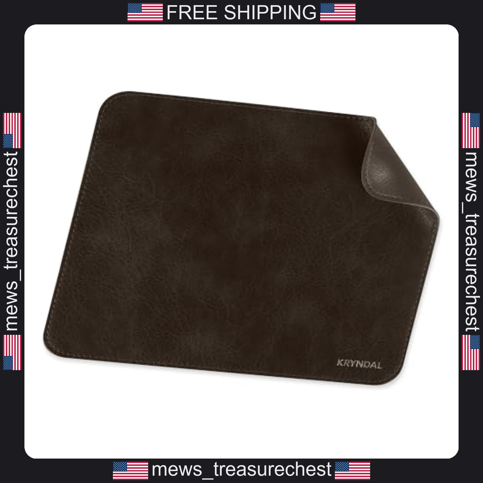PU Mouse Pad Office Non-Slip 10.2 x 8.3 Inch Textured Surface