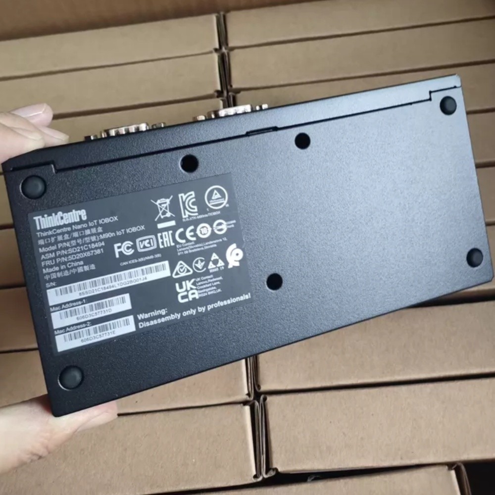 Original Lenovo ThinkCentre M90n Nano IoT/ThinkEdge IO Box USB-C Dock 5D20X67381