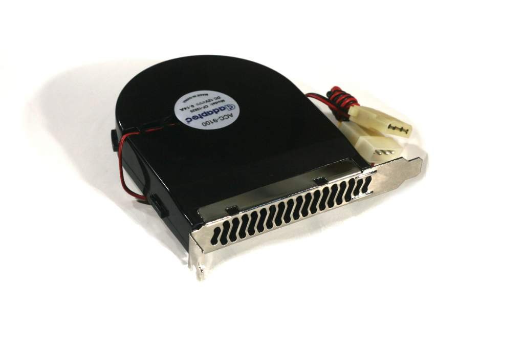 Case Slot Cooling Fan PCI Mounted Blower System Cooler CPU PC Ships from USA