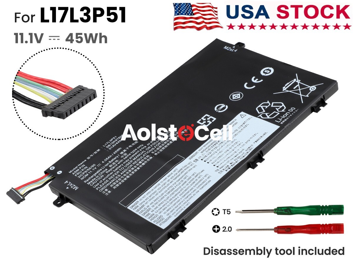 L17C3P51 L17M3P51 Battery for ThinkPad E14 E480 E490 E580 E595 L17L3P51