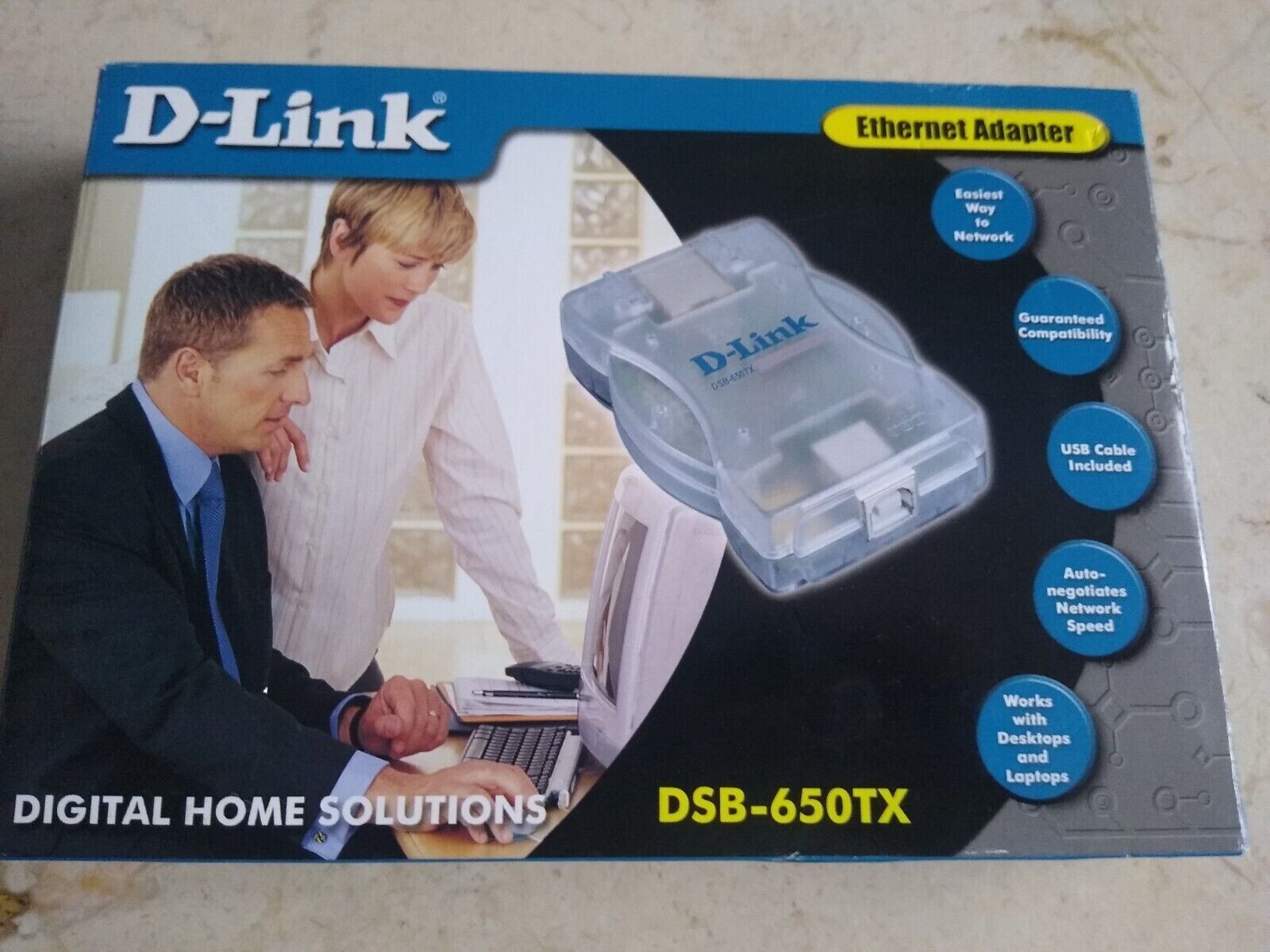 2000 D-LINK/DLINK DSB-650TX USB 10/100 ETHERNET ADAPTER