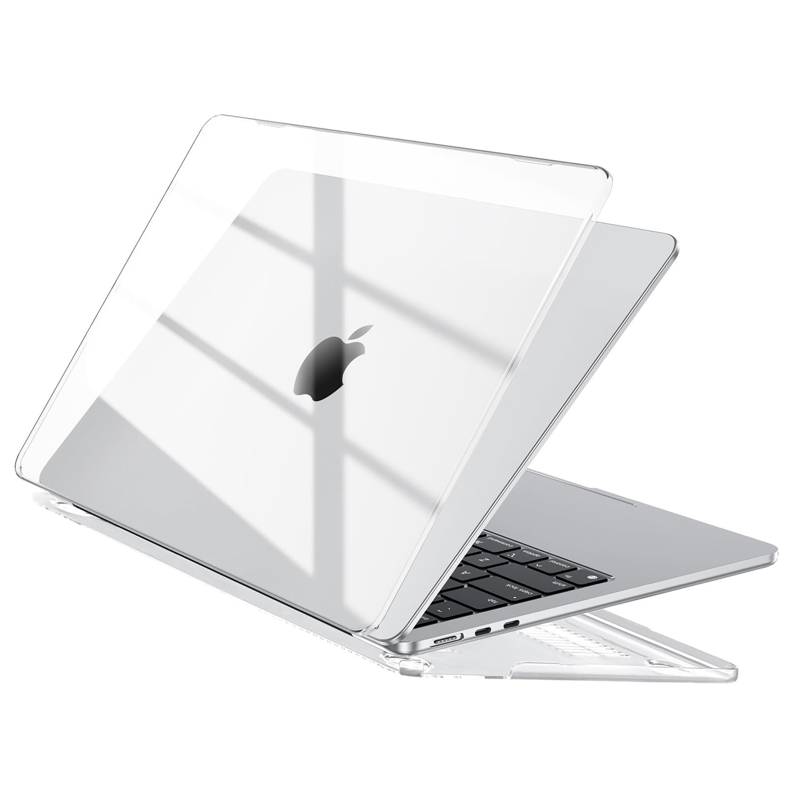 EooCoo Case Compatible with MacBook Air 13 inch M5 2026-2022 M4 Crystal Clear