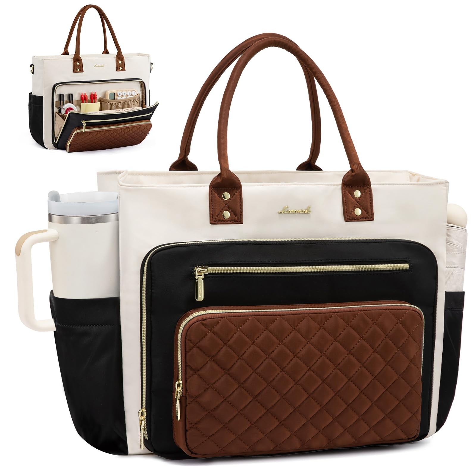 Teacher Tote Bag for Women, Laptop Bag Work Bags Computer Bag, Professional B...
