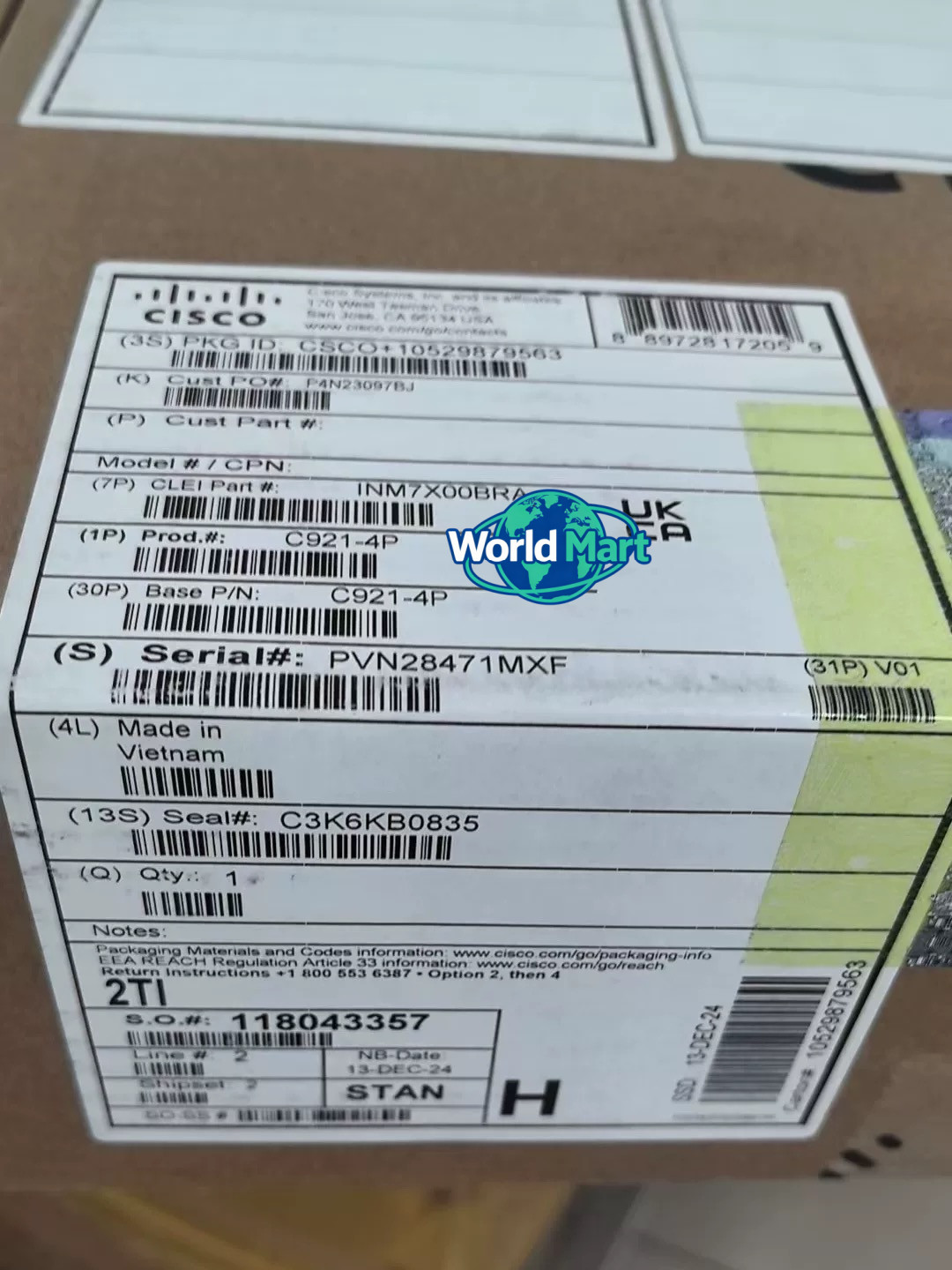 1PC new Cisco C921-4P 900 Series Integrated Services Router C921-4P