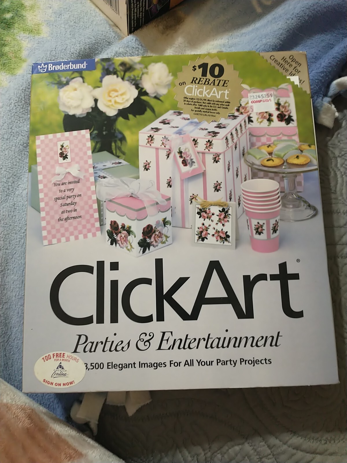 Clickart Parties & Entertainment by Broderbund PC CD